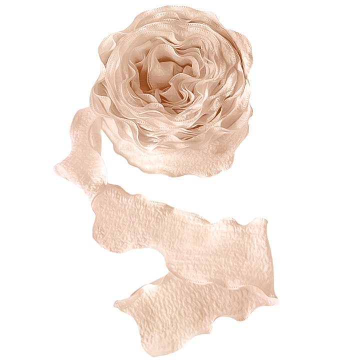 Лента тканевая, Нежная волна, Кремовый